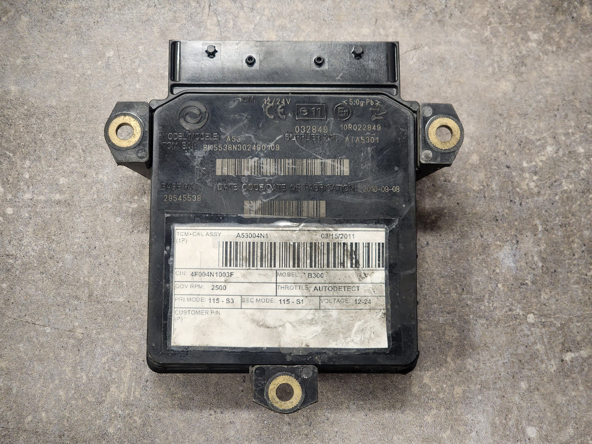 Allison B300, TCM Part # 29545538, Model No. A53, e11, 10R022849