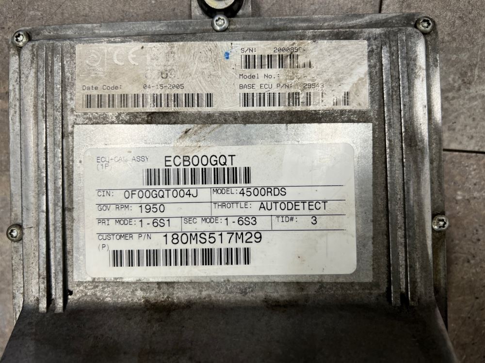 2005 Allison 4500RDS TCM 29543300, Model # WT3ECU912