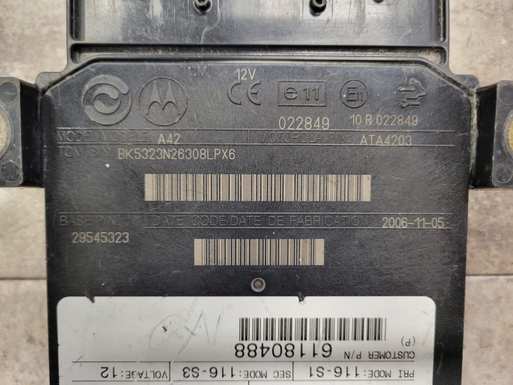 2006 Allison 3000PTS TCM For Sale, Part# 29545323, Transmission Control Module