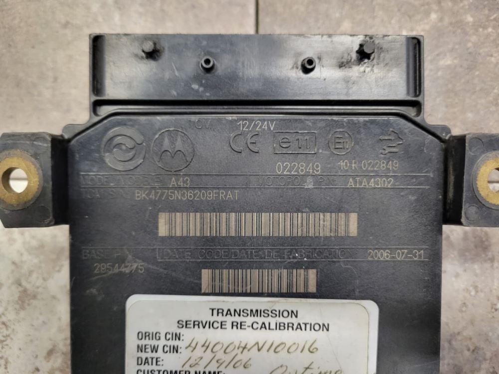 2006 AllisonTCM For Sale, Part# 29544775, Transmission Control Module