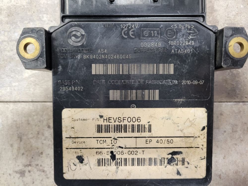 2010 Allison TCM For Sale, Part# 29549402, Transmission Control Module