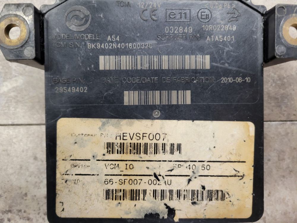 2010 Allison TCM For Sale, Part# 29549402, Transmission Control Module