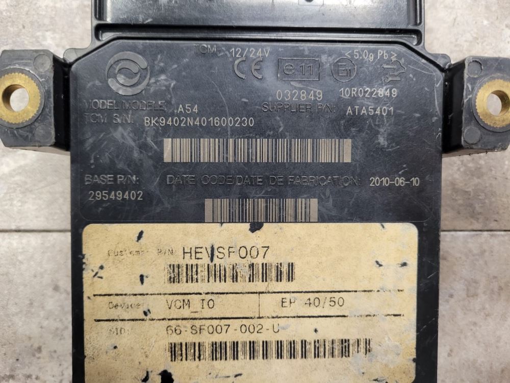 2010 Allison TCM For Sale, Part# 29549402, Transmission Control Module