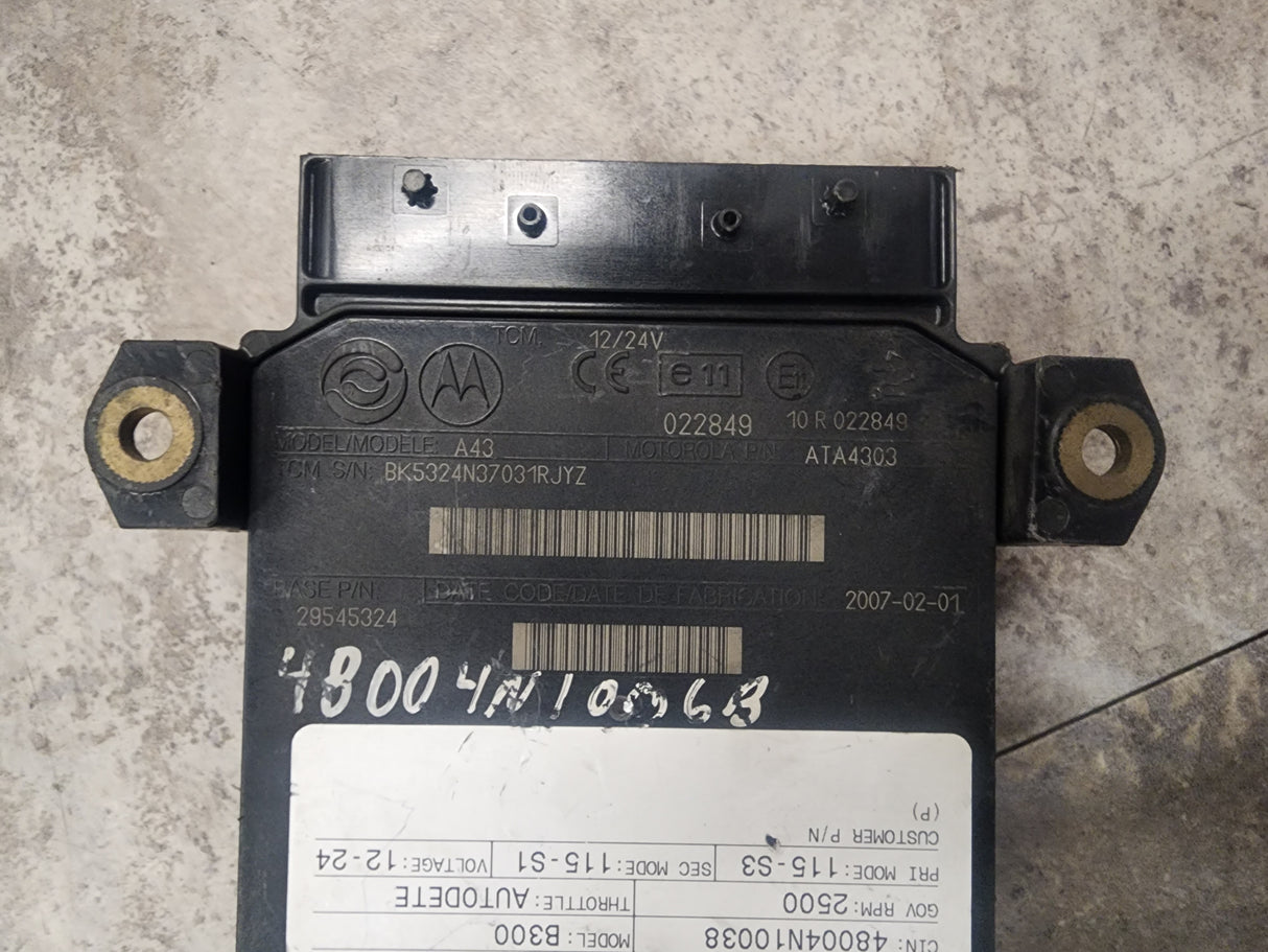 Allison B300 TCM Part # 29545324, Model No. A43