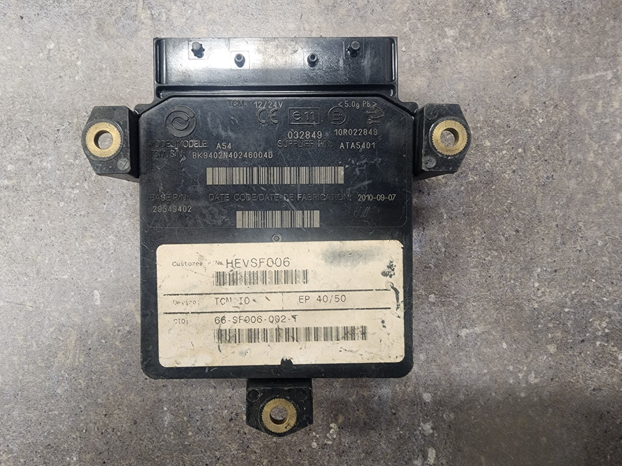 Allison HEVSF006, TCM Part # 29549402, Model No. A54, e11, 10R022849