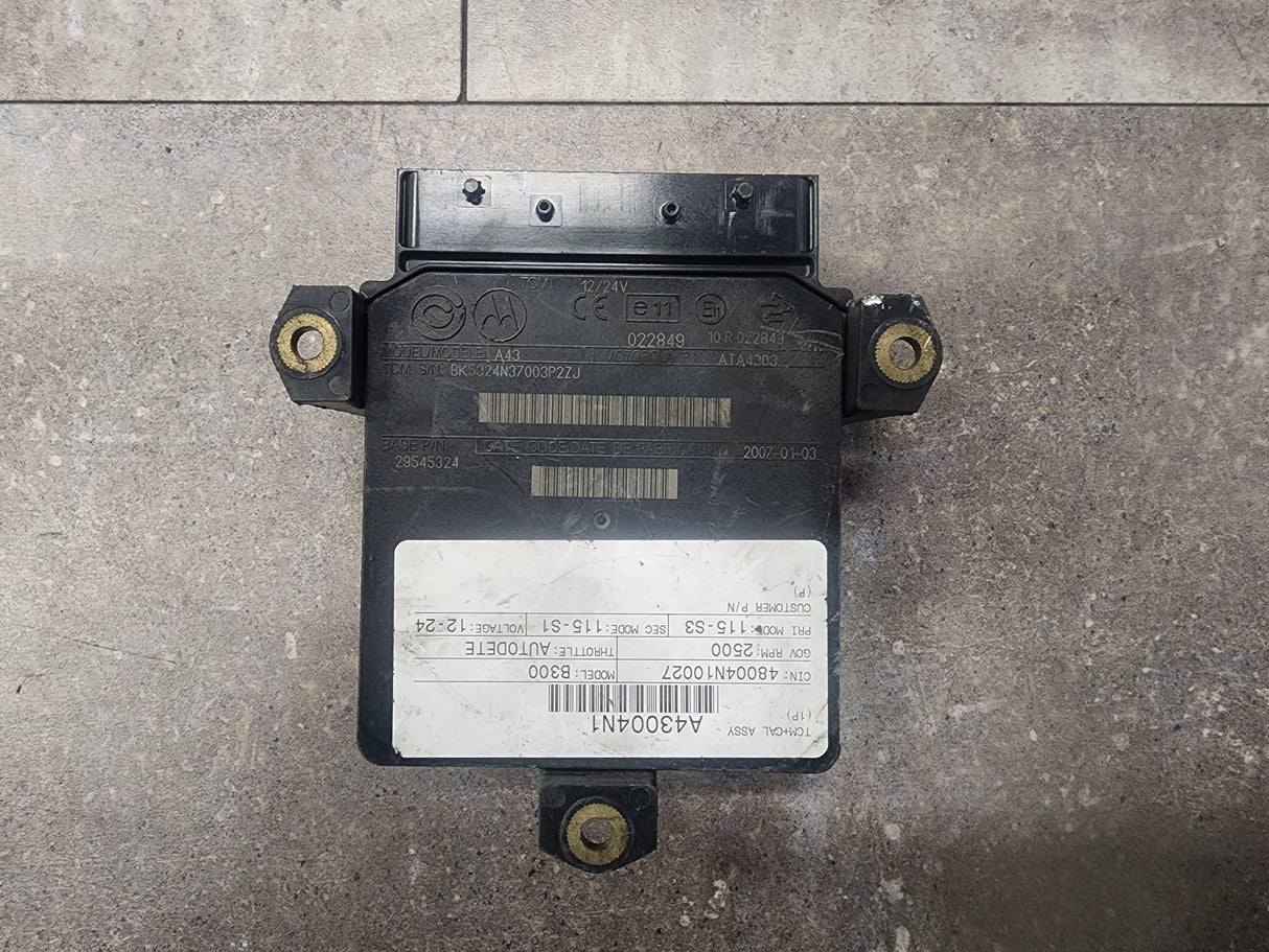 Allison B300, TCM Part # 29545324, Model No. A43, e11, 10R022849