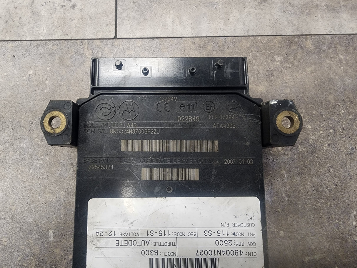 Allison B300, TCM Part # 29545324, Model No. A43, e11, 10R022849