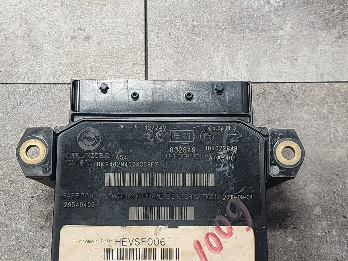 Allison, TCM Part # 29549402, Model No. A54, e11, 10R022849