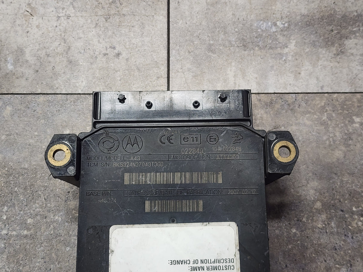 Allison, TCM Part # 29545324, Model No. A43, e11, 10R022849, Supplier P/N # ATA4303