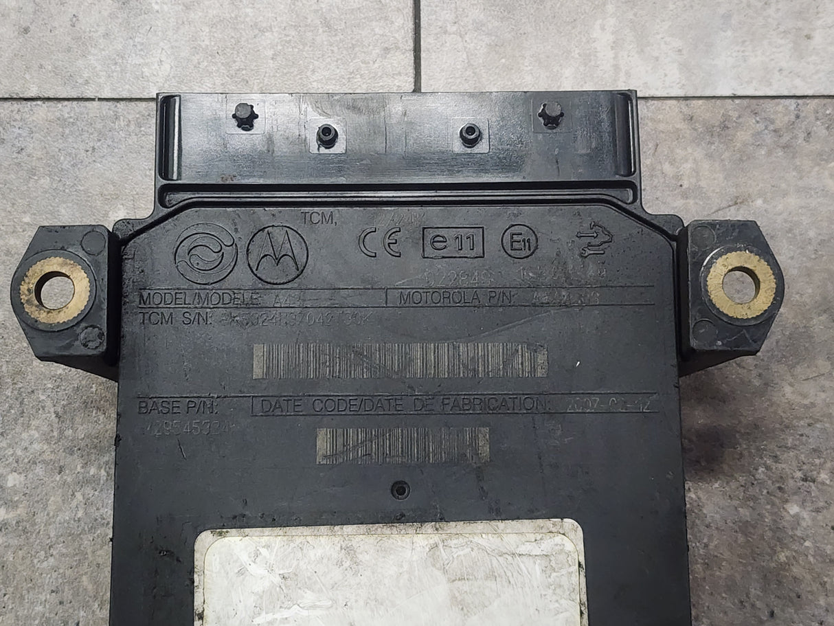 Allison, TCM Part # 29545324, Model No. A43, e11, 10R022849, Supplier P/N # ATA4303