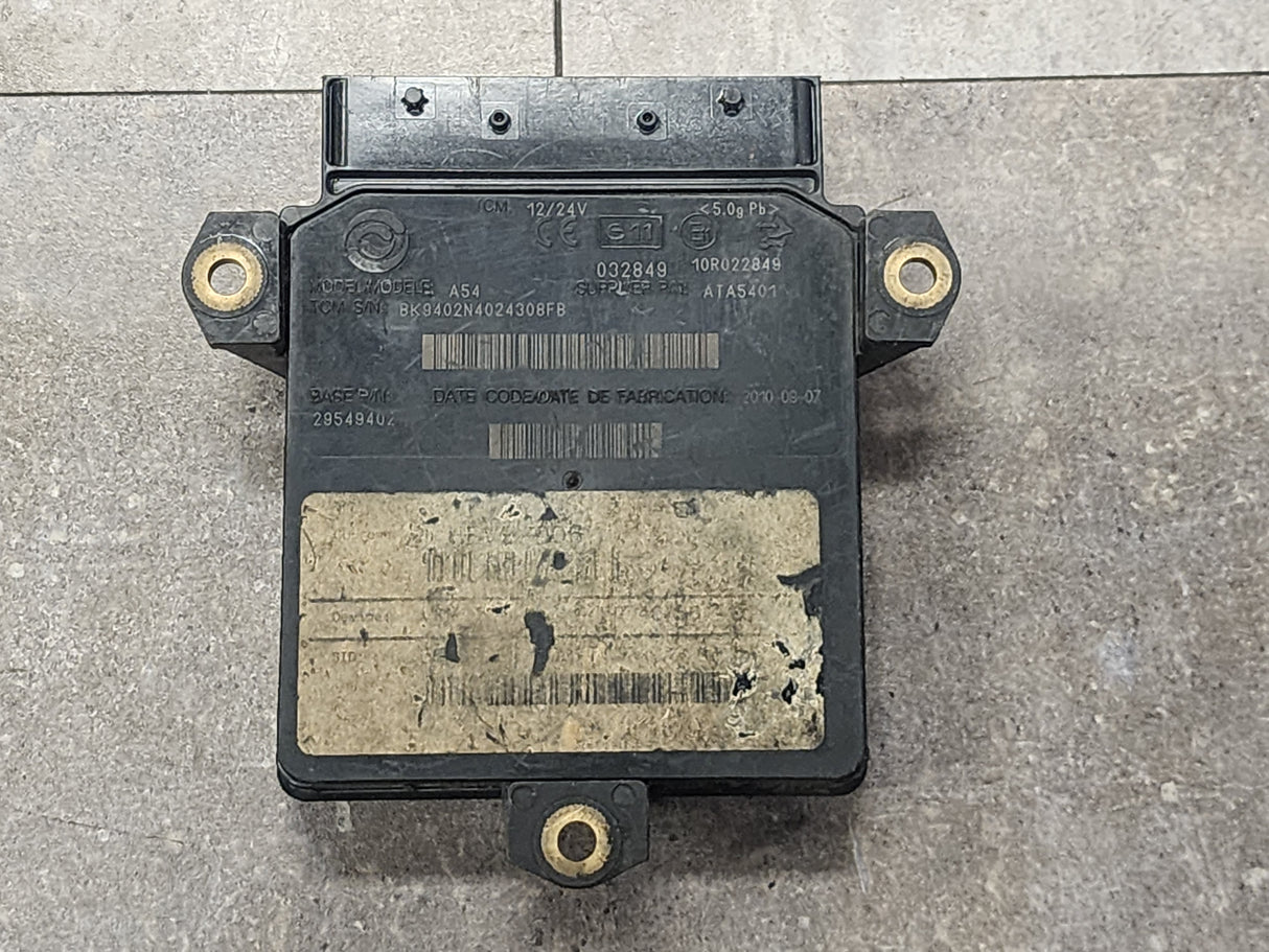 Allison, TCM Part # 29549402, Model No. A54, e11, 10R022849, Supplier P/N # ATA5401