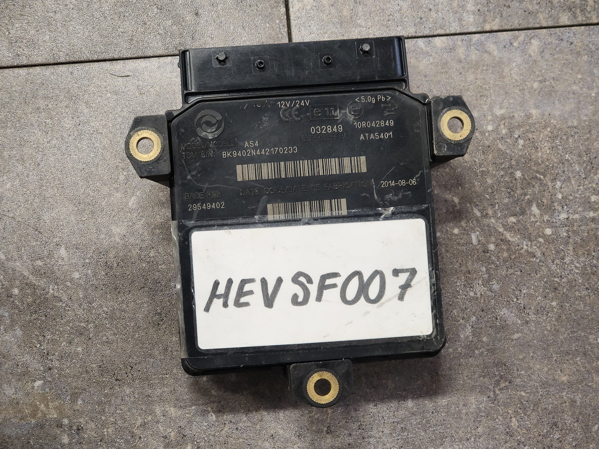 Allison, TCM Part # 29549402, Model No. A54, e11, 10R022849, Supplier P/N # ATA5401