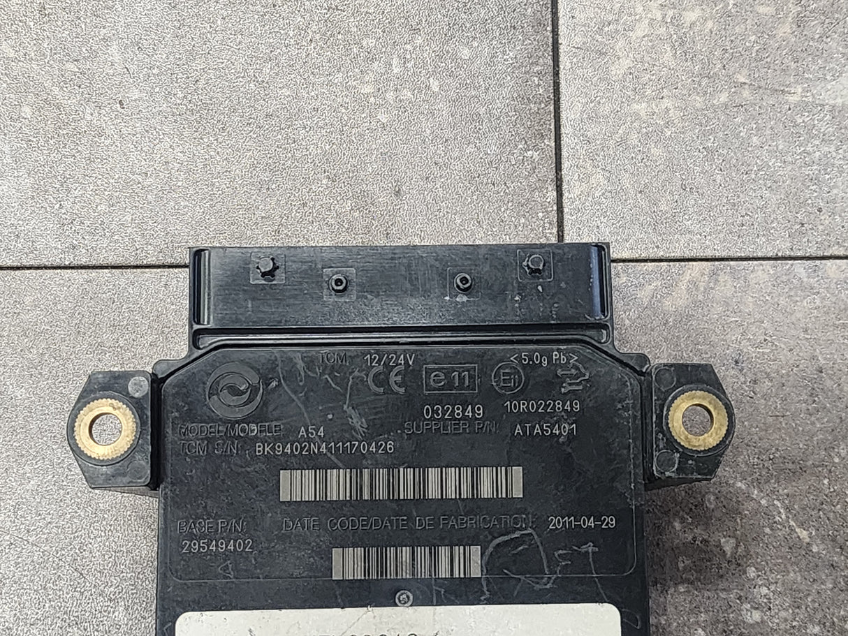 Allison, TCM Part # 29549402, Model No. A54, e11, 10R022849, Supplier P/N # ATA5401