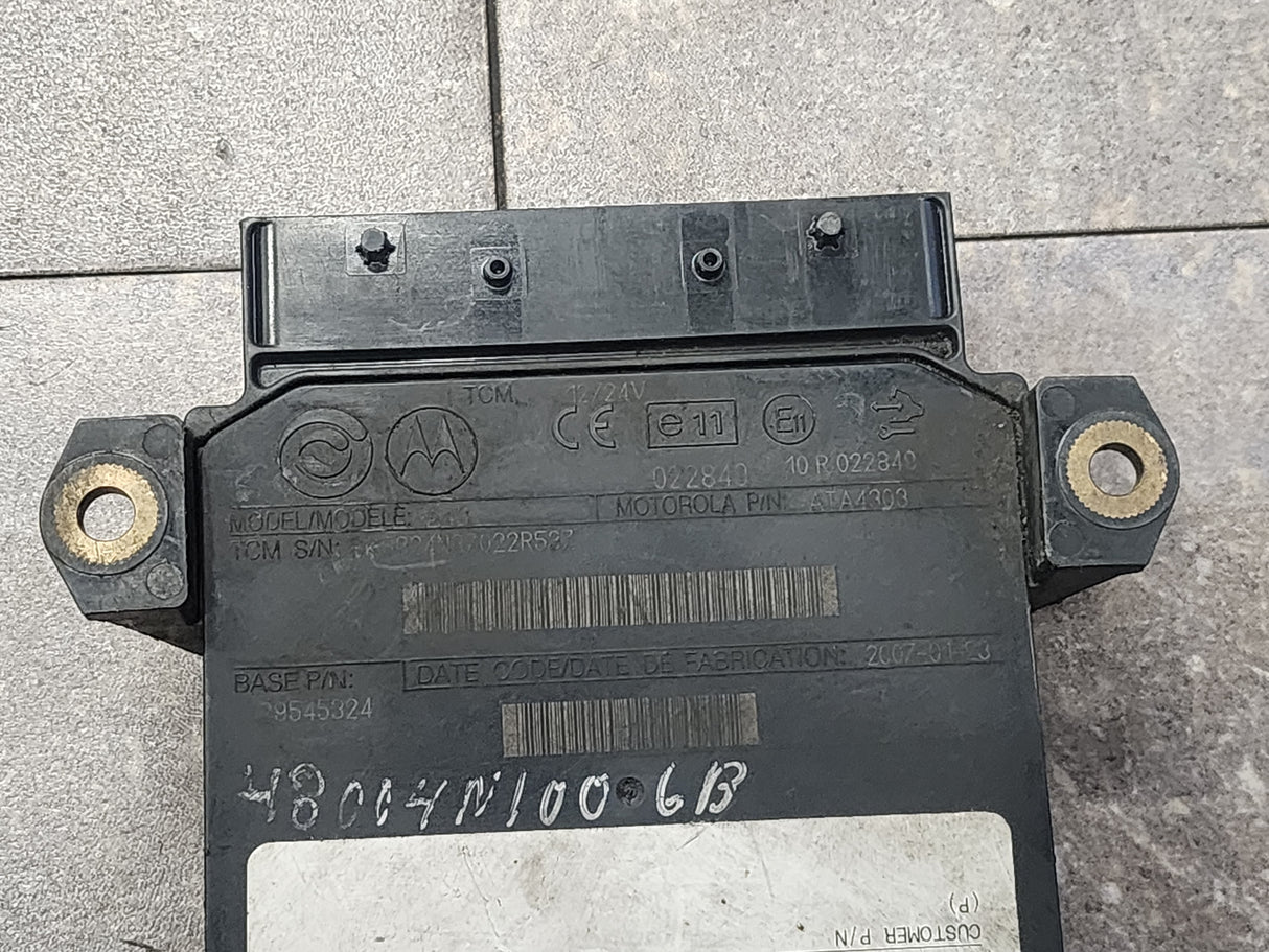 Allison B300, TCM Part # 29545324, Model No. A43, e11, 10R022849, Supplier P/N # ATA4303