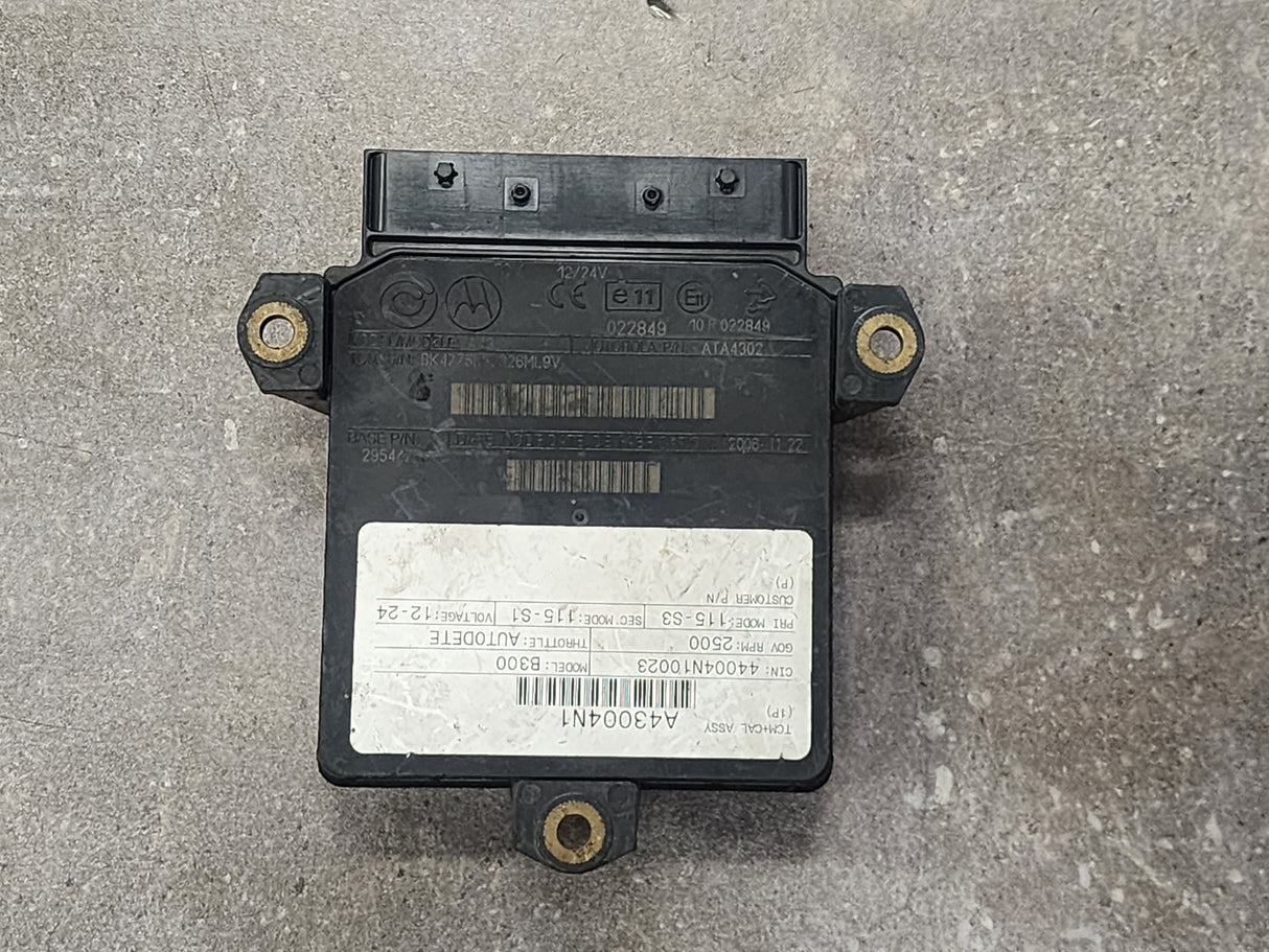 Allison B300, TCM Part # 29544775, Model No. A43, e11, 10R022849