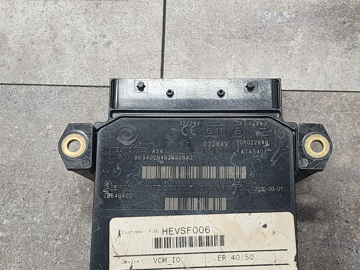 Allison, TCM Part # 29549402, Model No. A54, e11, 10R022849