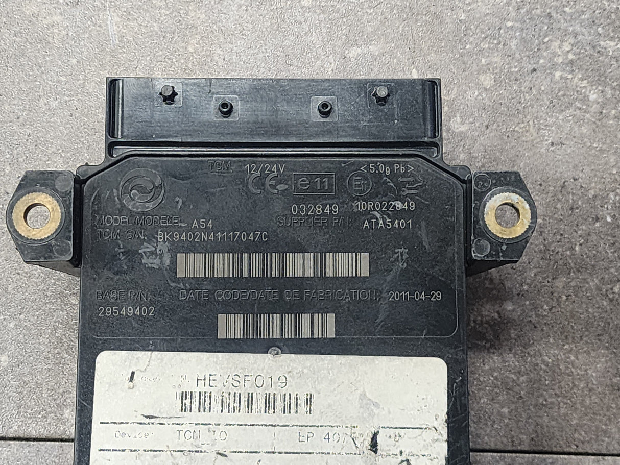 Allison, TCM Part # 29549402, Model No. A54, e11, 10R022849