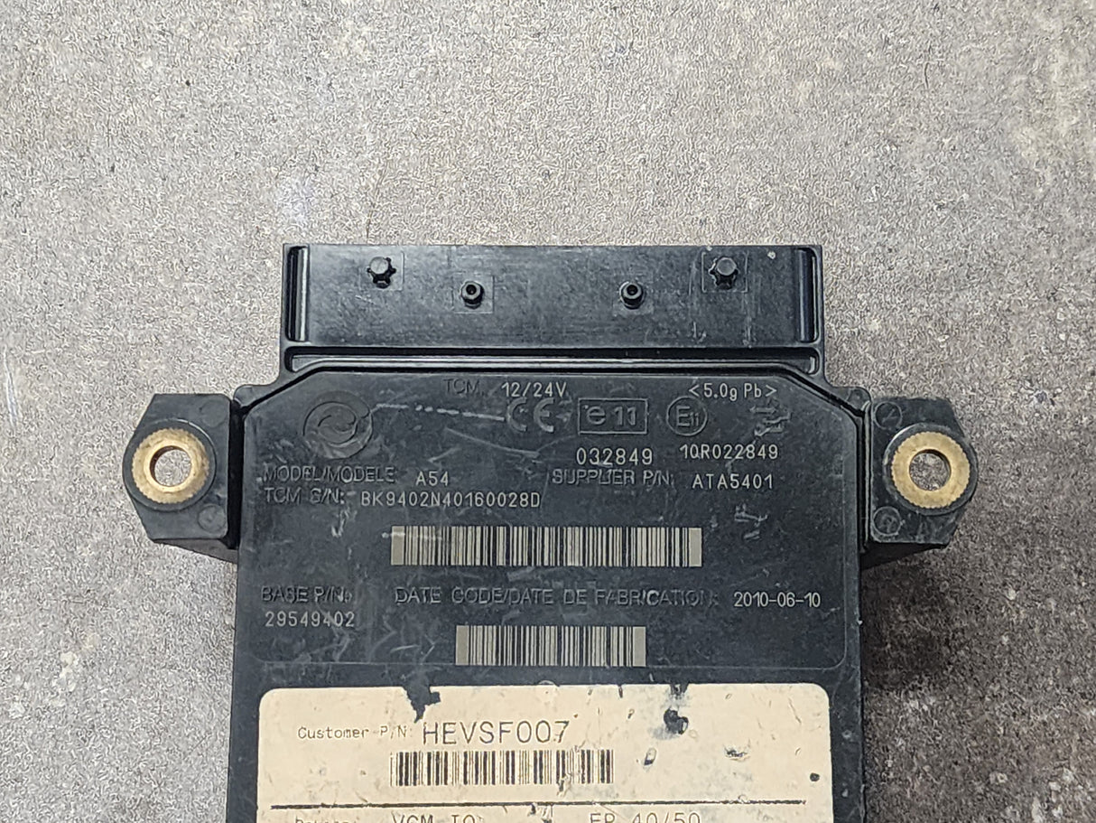 Allison, TCM Part # 29549402, Model No. A54, e11, 10R022849