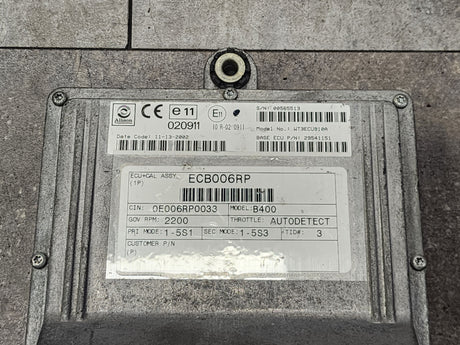 2003 Allison B400, Model No.: WT3ECU910A, Base ECU P/N 29541151