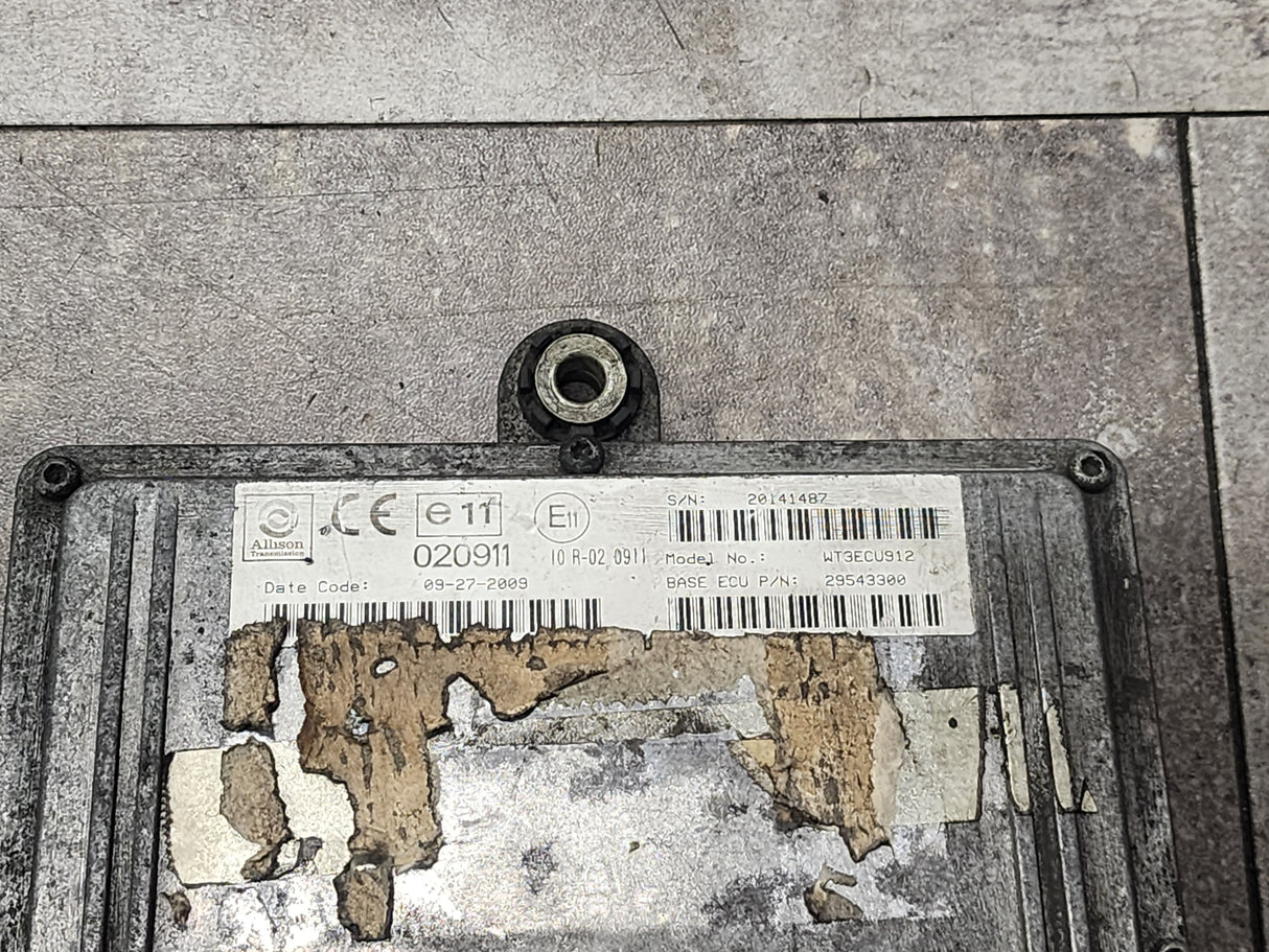 2009 Allison, E11, Part # 29543300, Model No. WT3CU912, Serial # 20141487