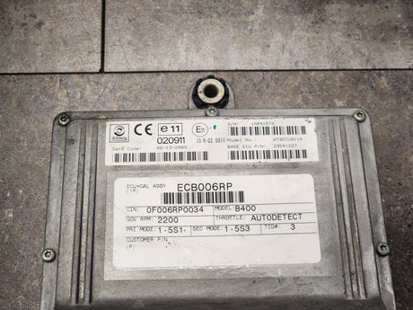 B400 Allison TCM Part # 29541227, Model No. WT3ECU911A, e11, 020911, 10R02