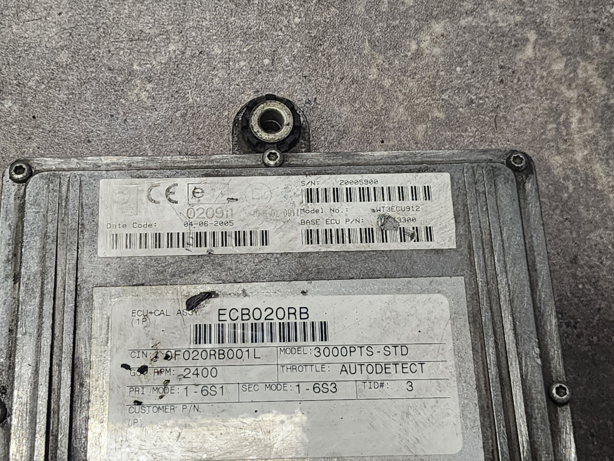 3000PTS-STD Allison, TCM Part # 29543300 Model No. WT3ECU912