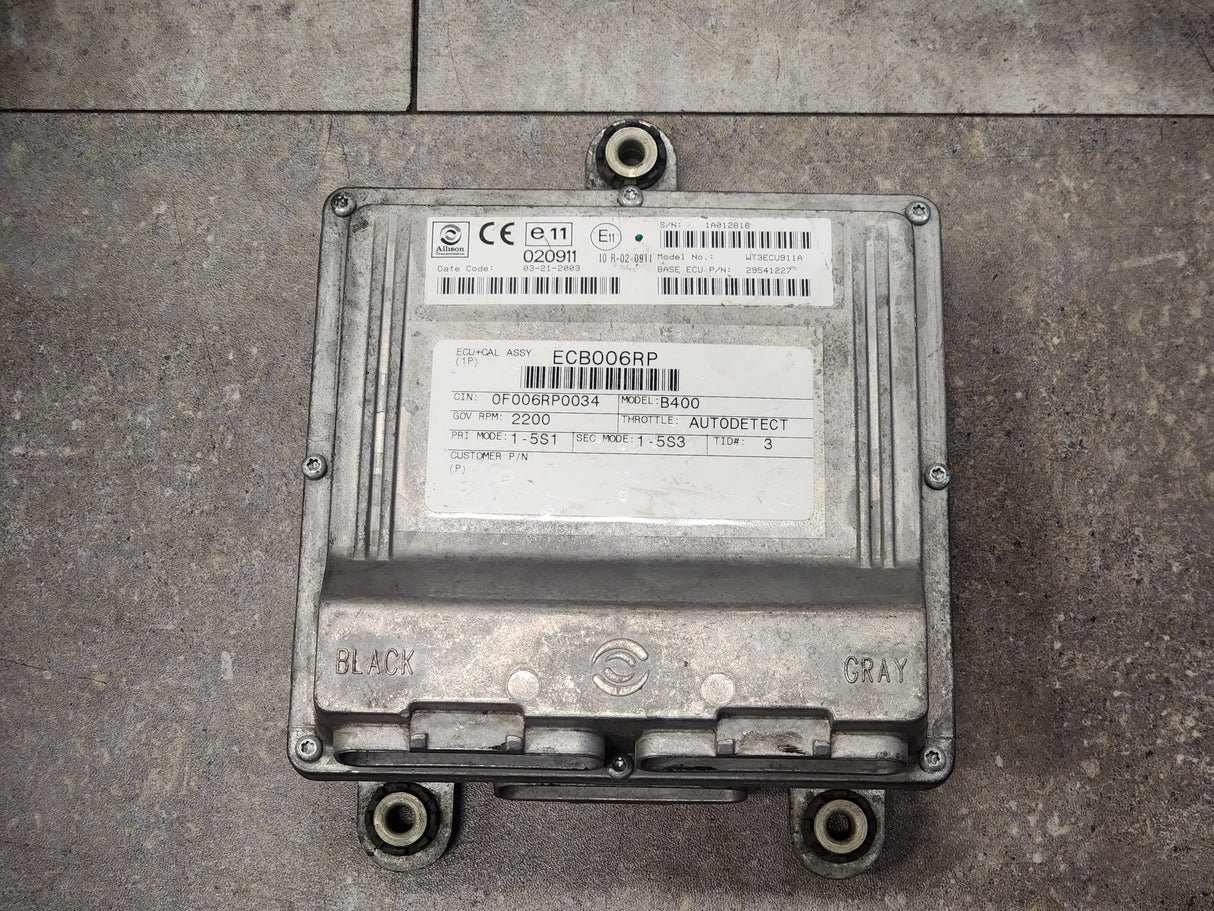 B400 Allison, TCM Part # 29541227, Model No. WT3ECU911A, e11, 020911