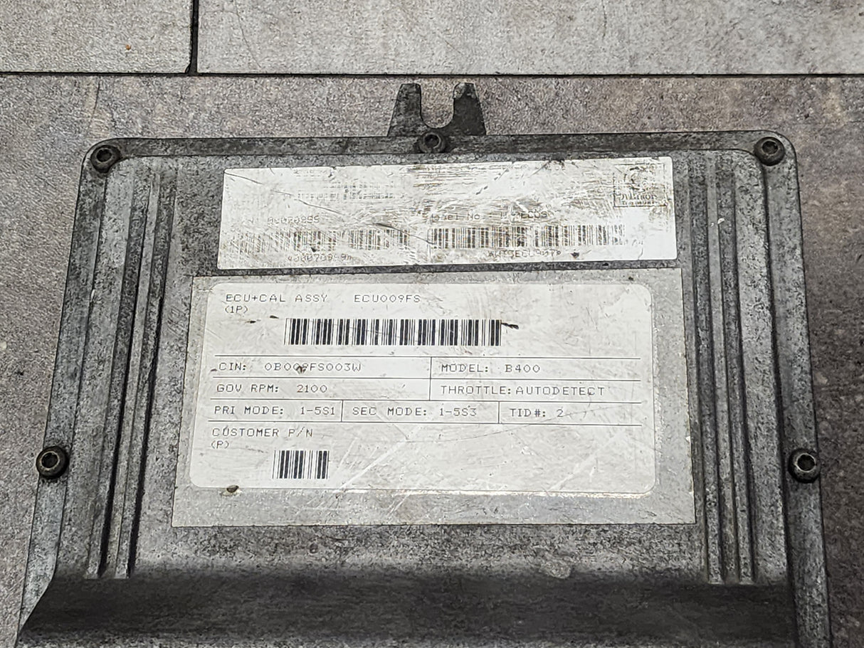 B400 Allison, Model No. WT3ECU907, e11, 020911, 10R02 0911