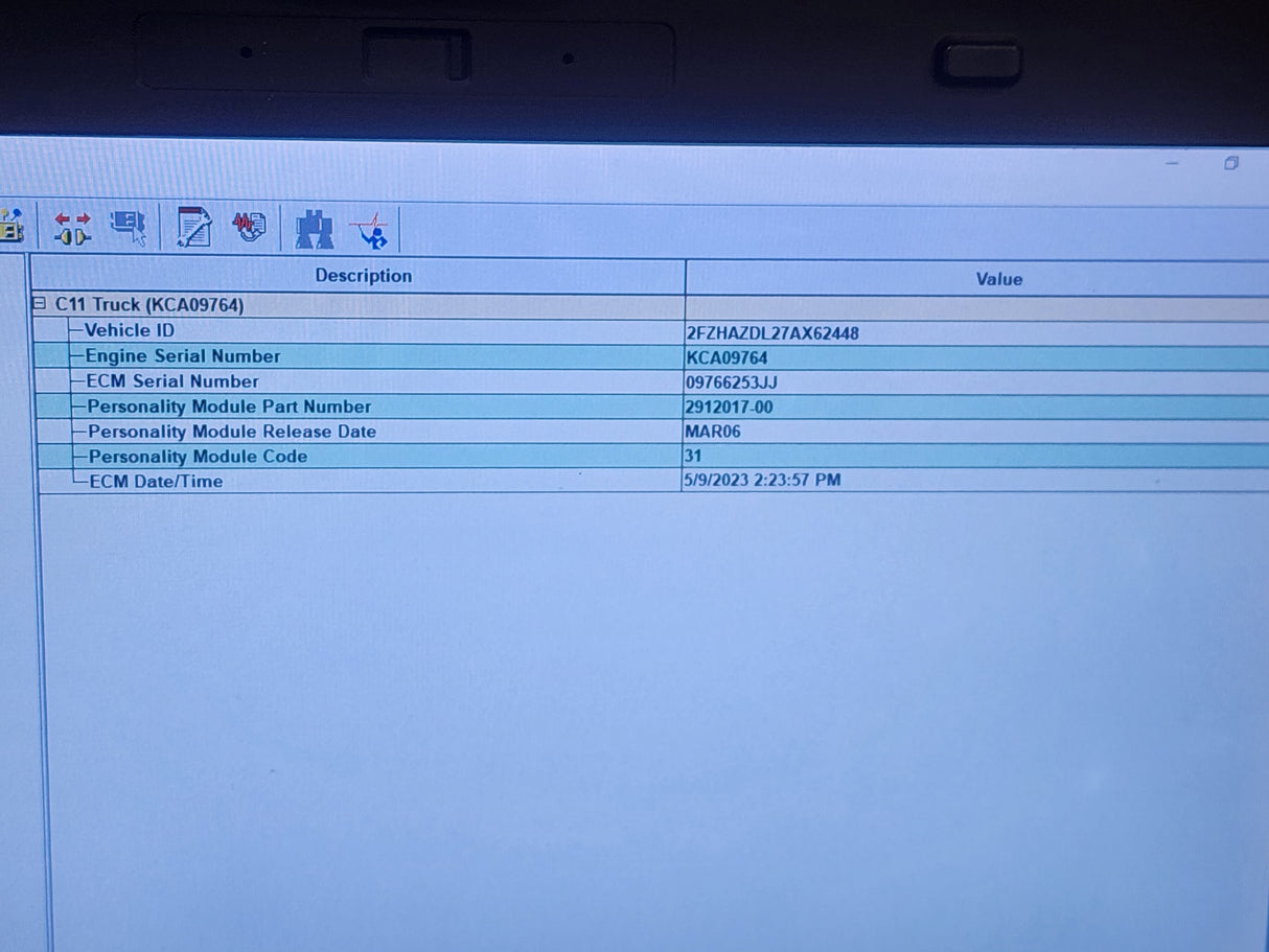 Caterpillar C11 ECM For Sale, 70-PIN, Personality Module Part # 2912017-00