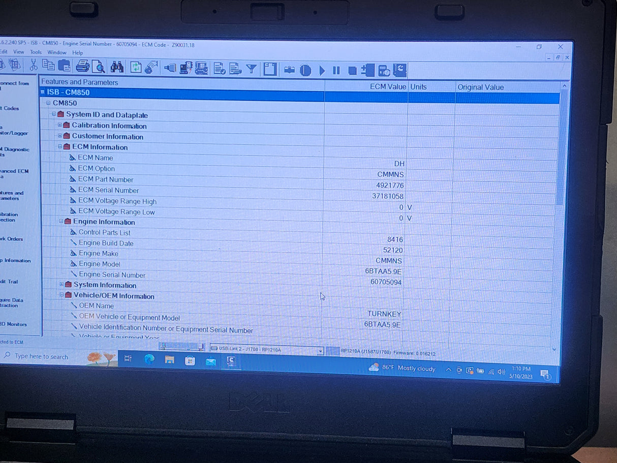Cummins ISB ECM Part # 4921776, For Sale, CM850