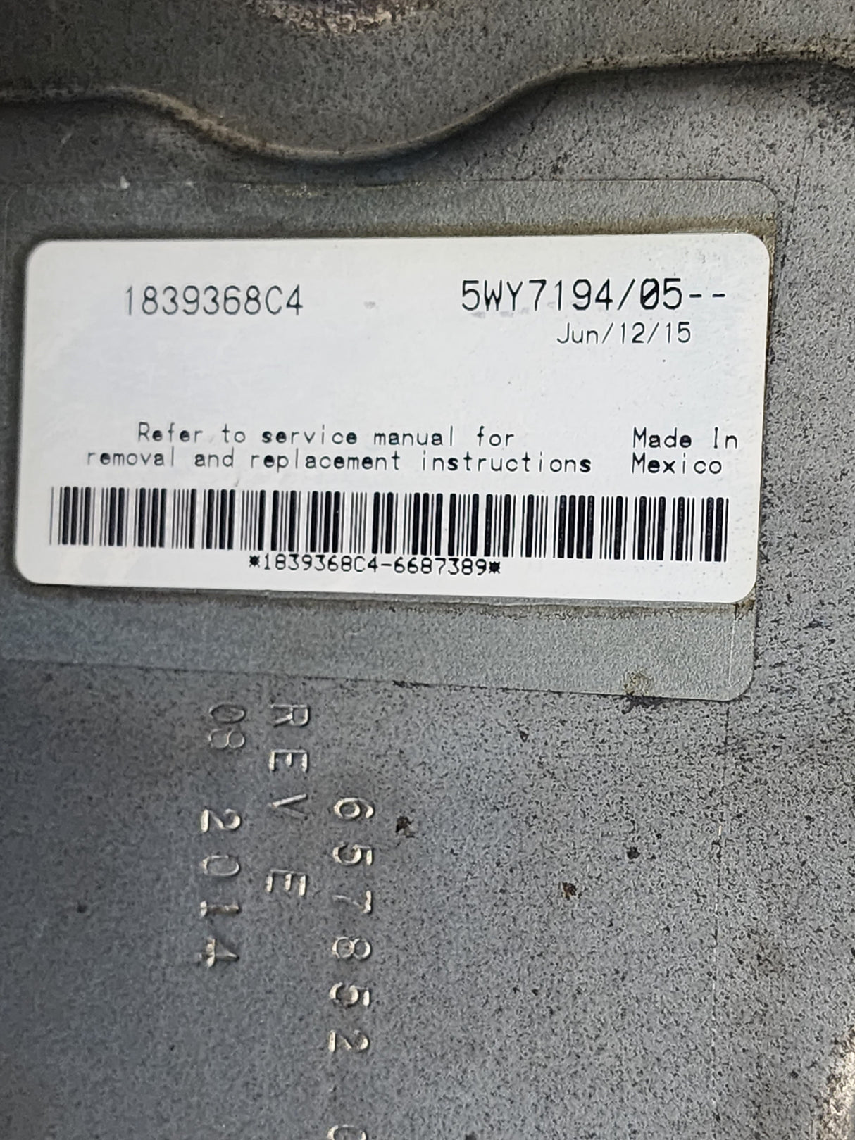 International ECM Part # 1839368C4