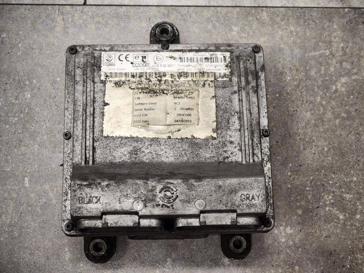 Allison TCM Part # 29543300, E11, 020911, 10R-02 0911, Model No. WT3ECU912