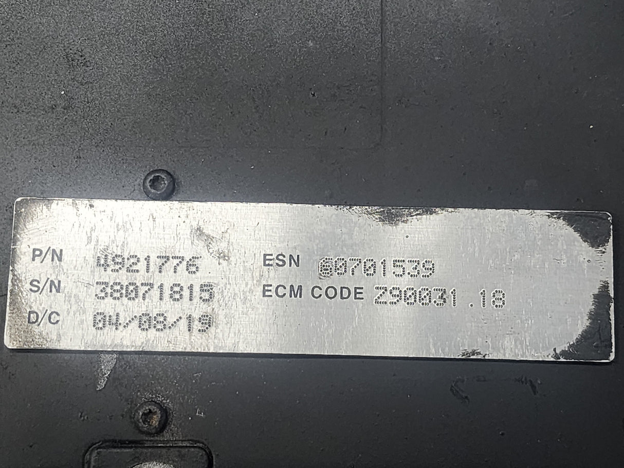 Cummins ISB ECM Part # 4921776 For Sale, CM850, CPL 8416, ECM Code Z90031