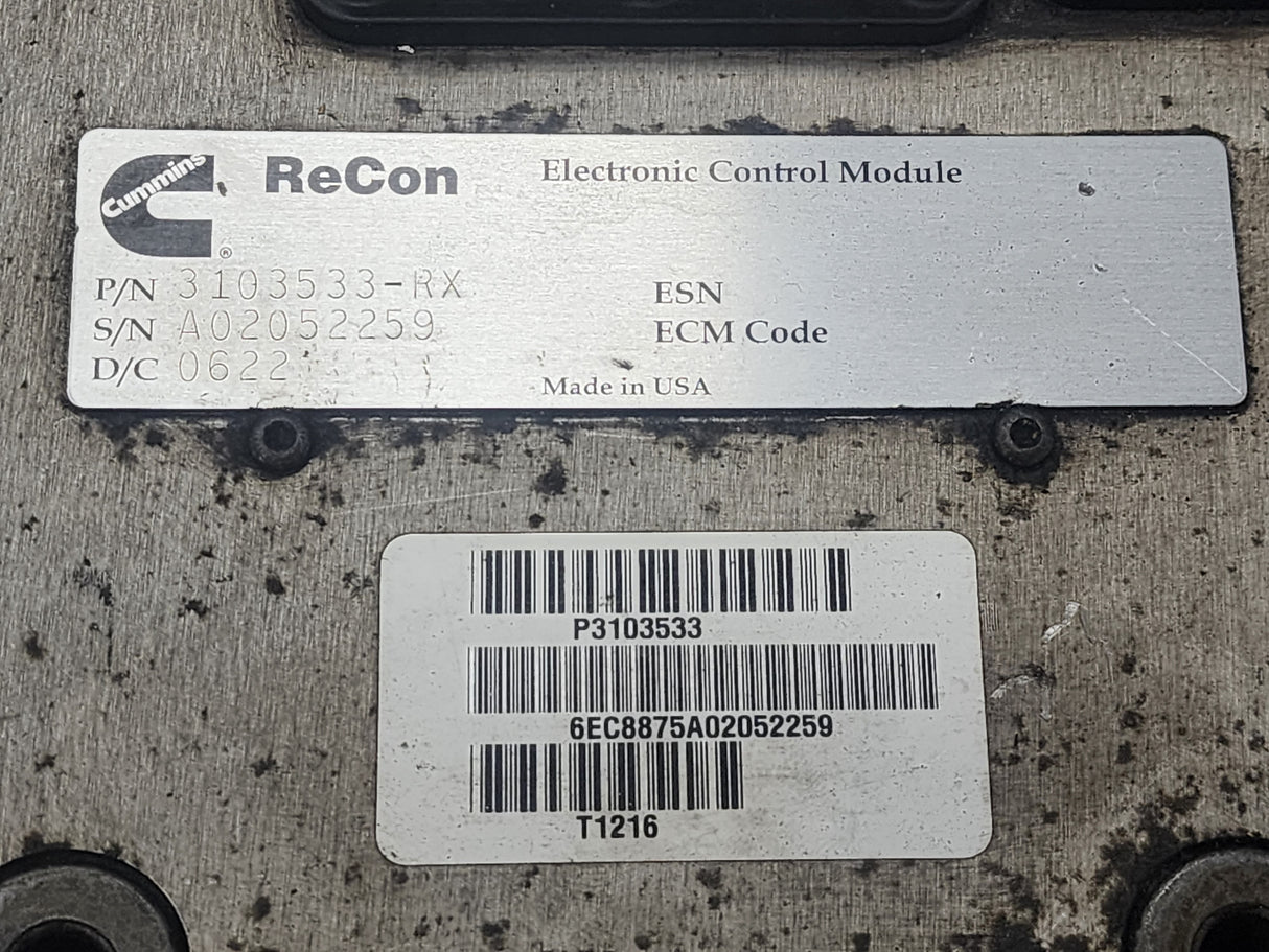 Cummins ECM Part # 3103533-RX For Sale