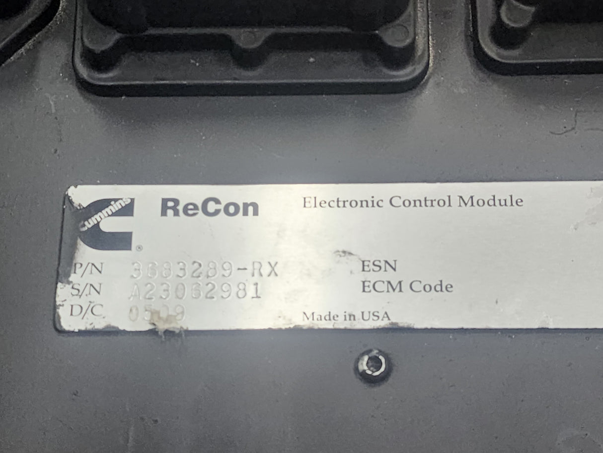 Cummins ECM Part # 3683289-RX For Sale,ERG Model