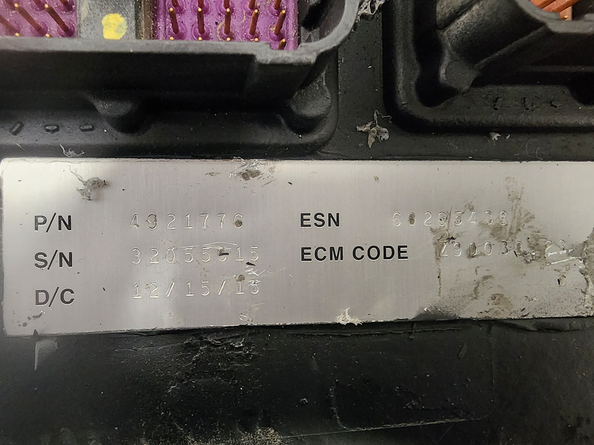 Cummins ISB ECM Part # 4921776 For Sale, CM850, CPL 8136, ECM Code Z90030