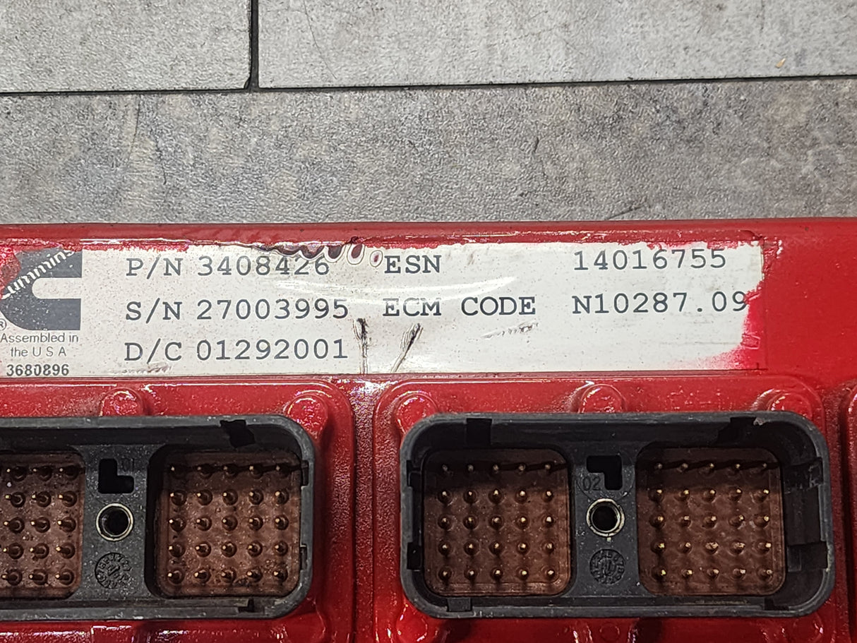Cummins ISX ECM For Sale, Part # 3408426, NON-EGR, CM570, CPL 2629