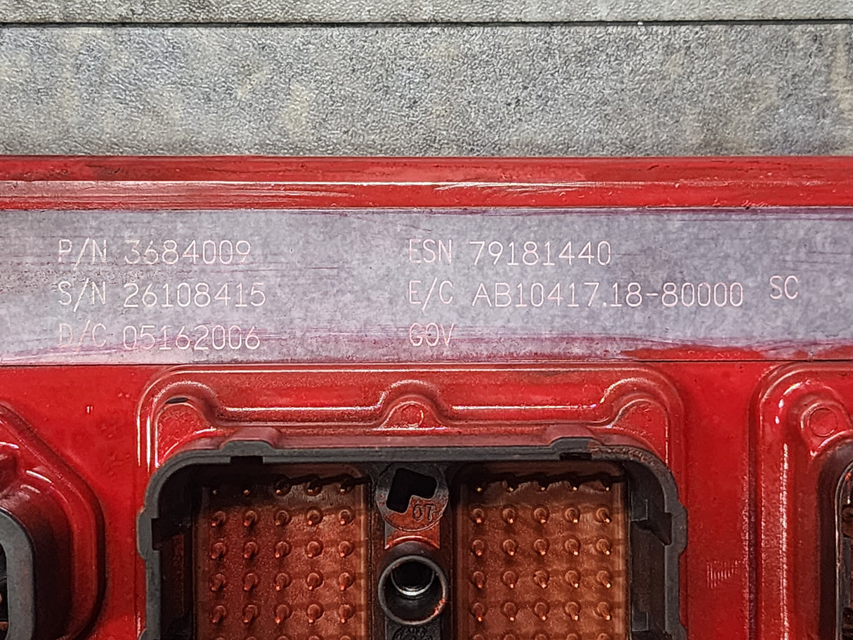 Cummins ISX Diesel Engine ECM Part # 3684009 For Sale, EGR Model