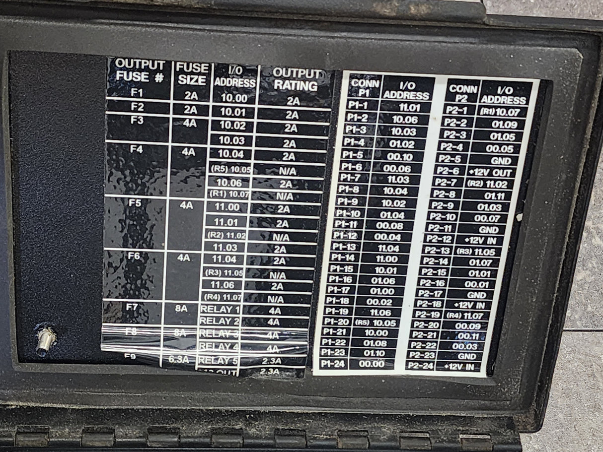 Truck Fuse Box Program # 109-0226, Program 2 # 112-1000, Omrom Sysmac CPM2A