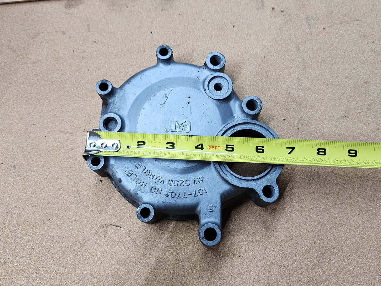 Caterpillar 3116 Water Pump Cover Part # 107-7701, 4W 0253