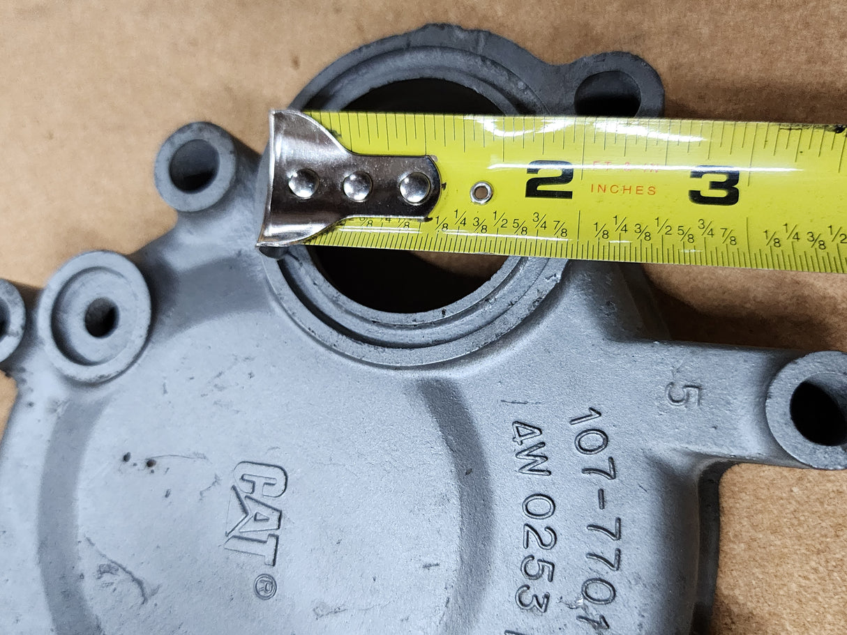 Caterpillar 3116 Water Pump Cover Part # 107-7701, 4W 0253