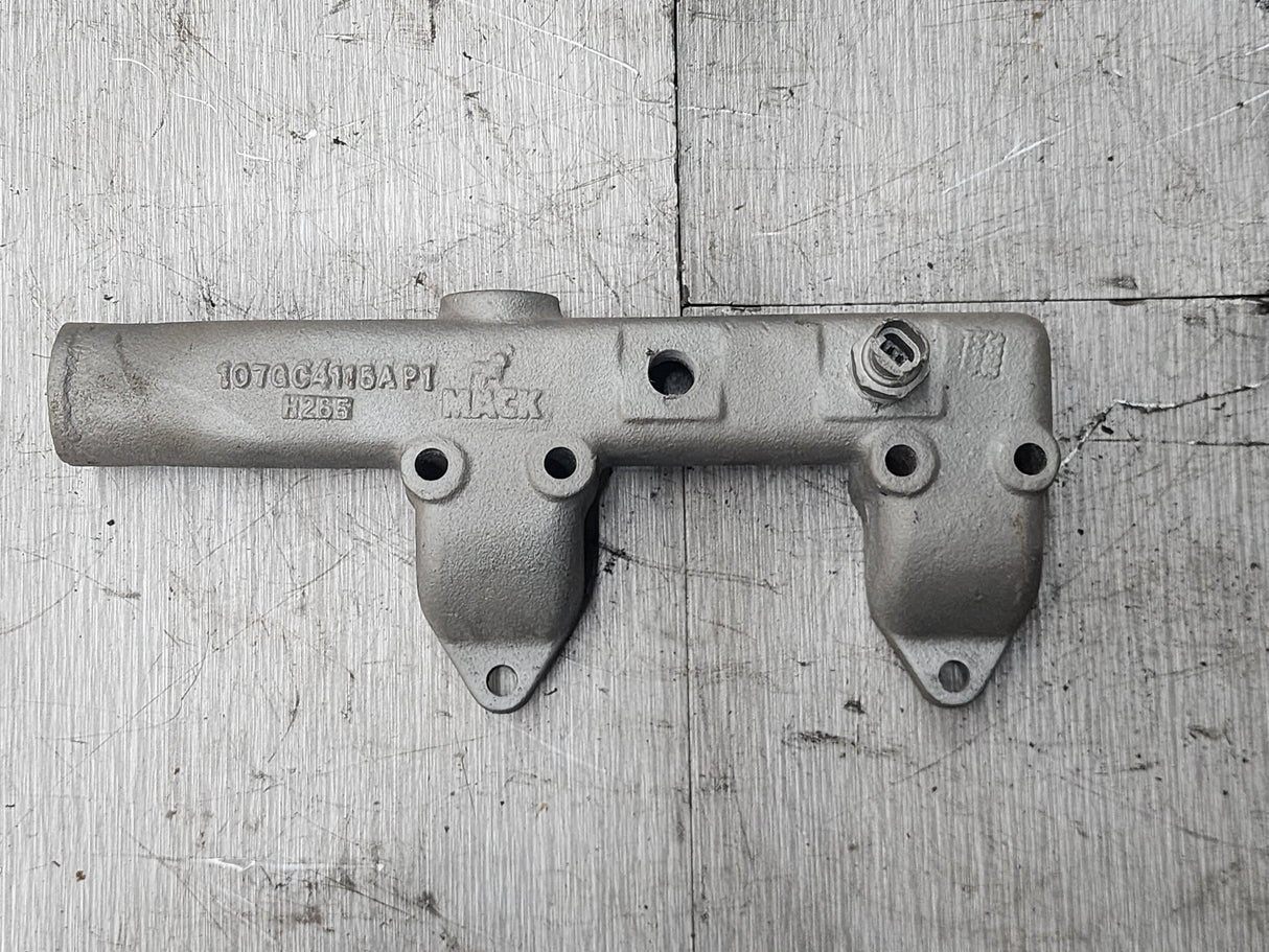 Mack E7 Engine Water Manifold For Sale, Part # 107GC4115AP1