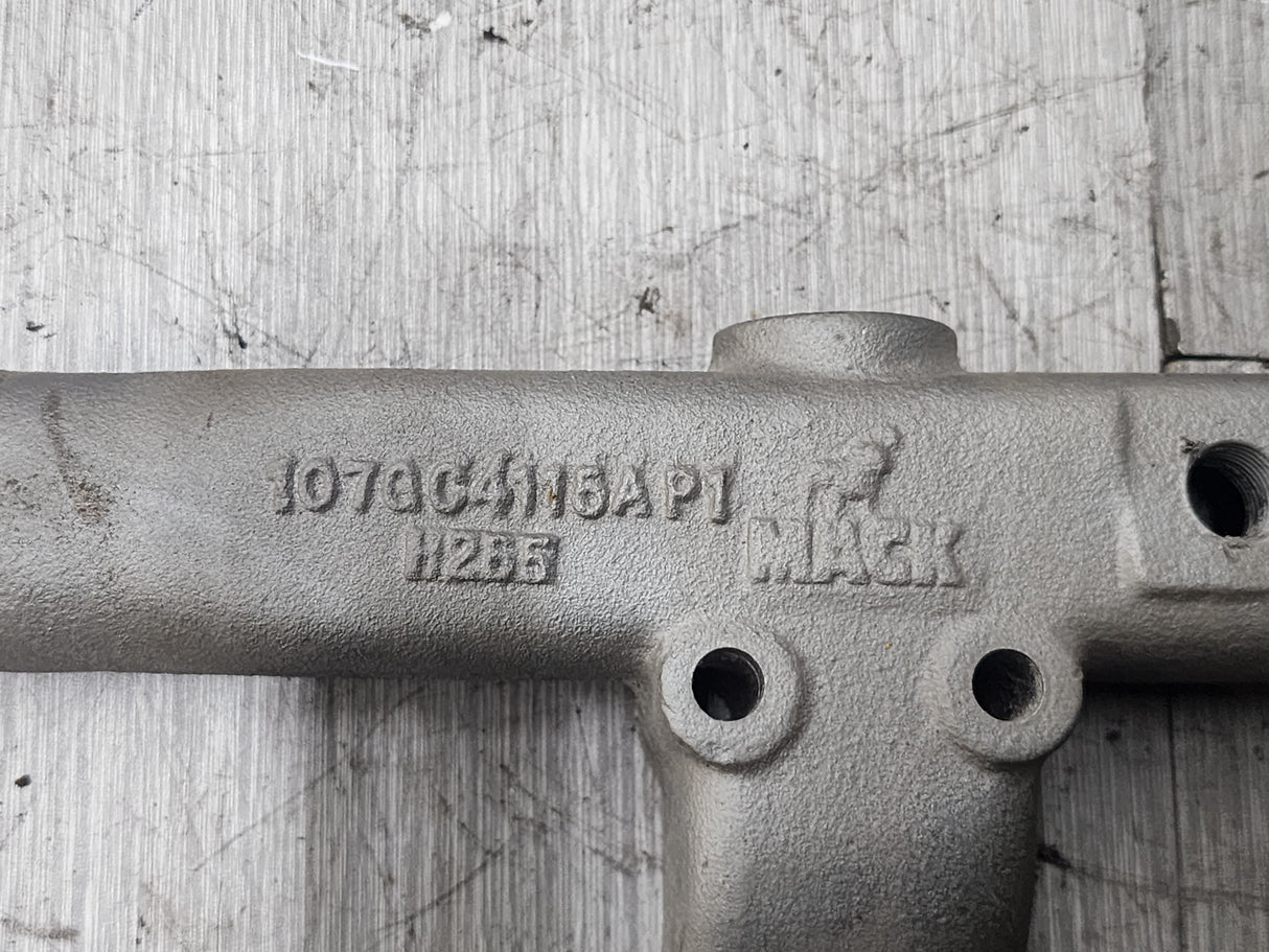 Mack E7 Engine Water Manifold For Sale, Part # 107GC4115AP1