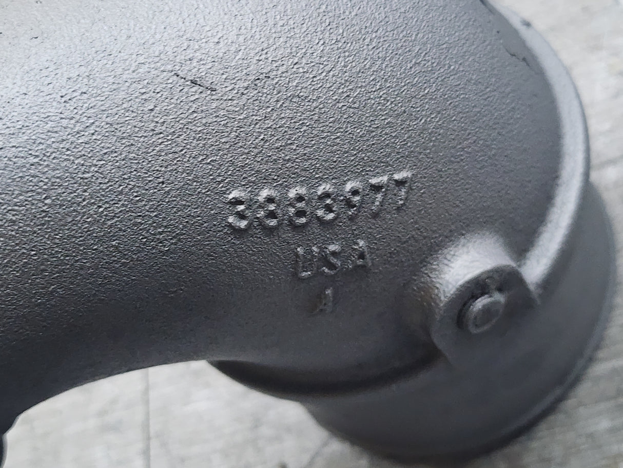 2008 CUMMINS ISM DIESEL ENGINE 3883977 Air Transfer Elbow Tube For Sale