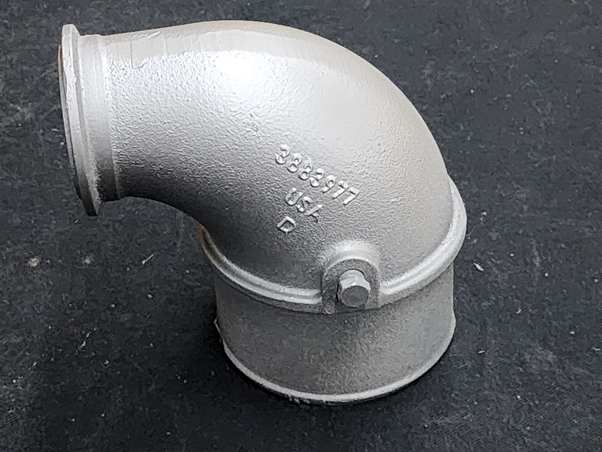 2008 CUMMINS ISM DIESEL ENGINE 3883977 Air Transfer Elbow Tube For Sale