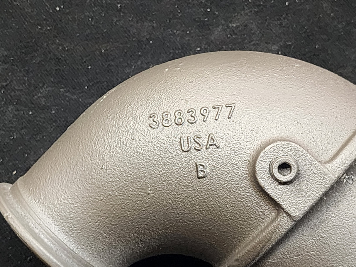 2008 CUMMINS ISM DIESEL ENGINE 3883977 Air Transfer Elbow Tube For Sale