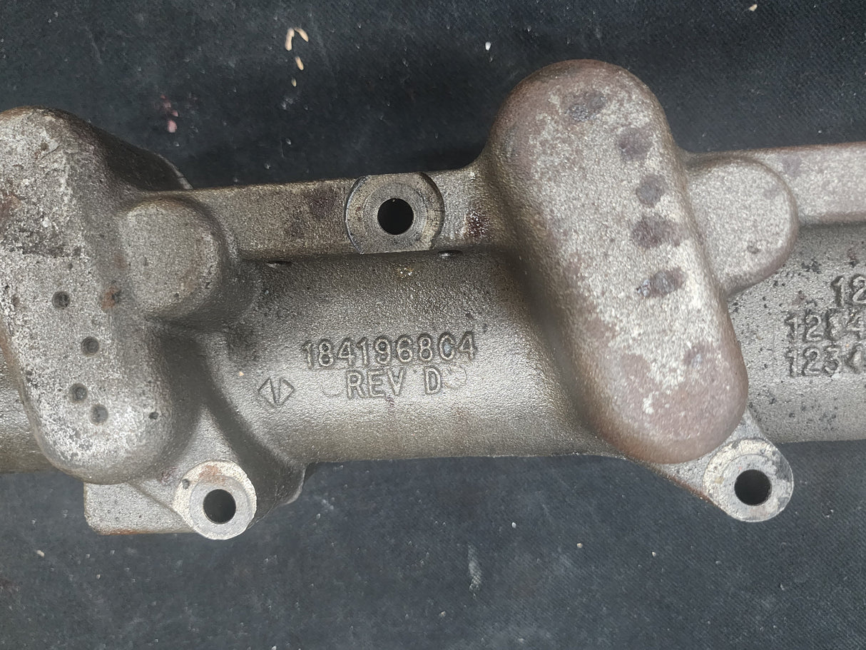 International DT466E EGR Diesel Engine Fuel and Oil Manifold Rail Part# 1841968C4 For Sale