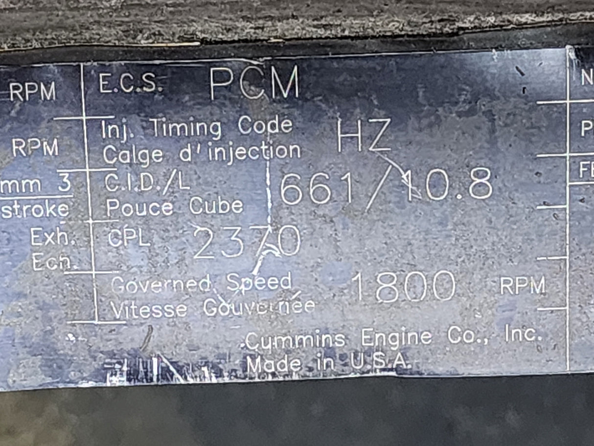 1998 Cummins M11-330 Valve Cover Spacer 3081273 For Sale