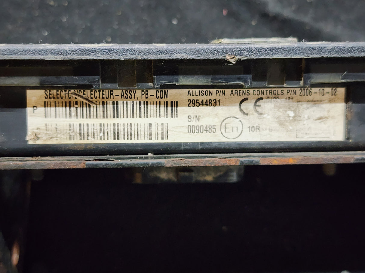 Allison 29544831 Transmission Push Button Electronic Shift Pad For Sale
