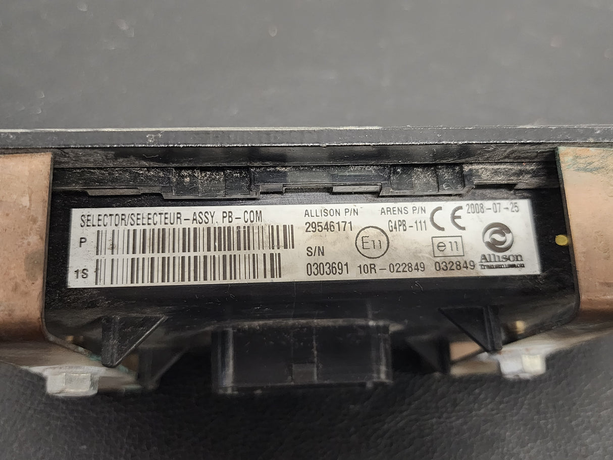Allison 29546171 Transmission Push Button Electronic Shift Pad For Sale